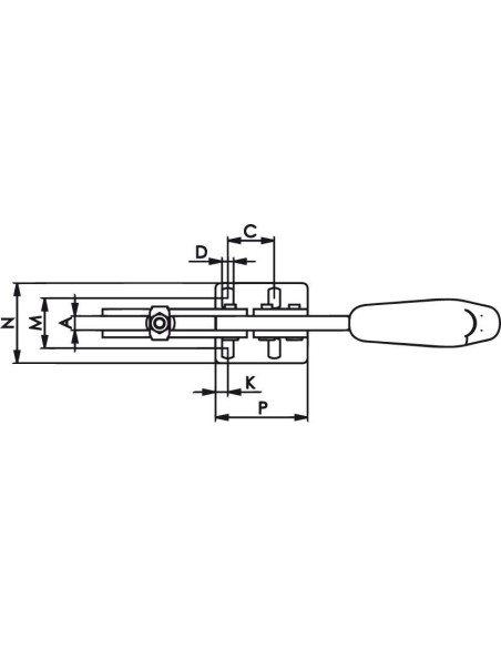 Brida horizontal 68300 plus tam.4 AMF