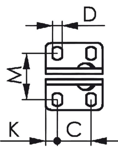 Brida sujeción vertical 6800NI tam.3 inoxidable AMF