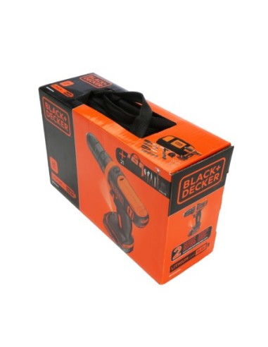 BDCDD12HTSA-QW - Taladro Atornillador 10,8V 26Nm con 1 batería 1.5Ah de Litio, 6 herramientas de mano, 14 accesorios, cargador