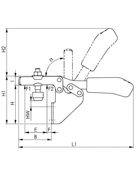 Brida horizontal 6833 tam.3 AMF