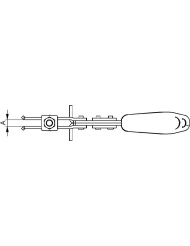 Brida horizontal 6833 tam.3 AMF