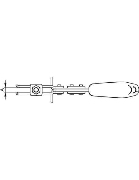 Brida horizontal 6833 tam.3 AMF
