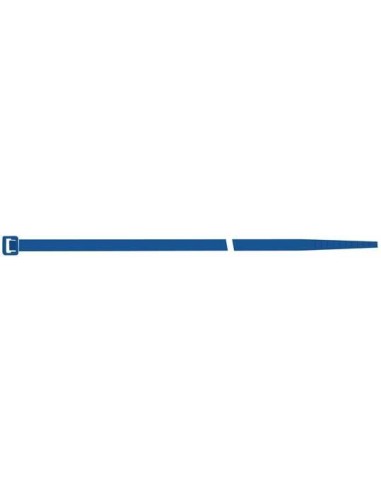Brida de nailon azul 100x2,5mm a100 pzas. SapiSelco
