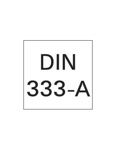 Broca de centrar DIN333 HSSCo5 forma A 5,0mm TiAlN