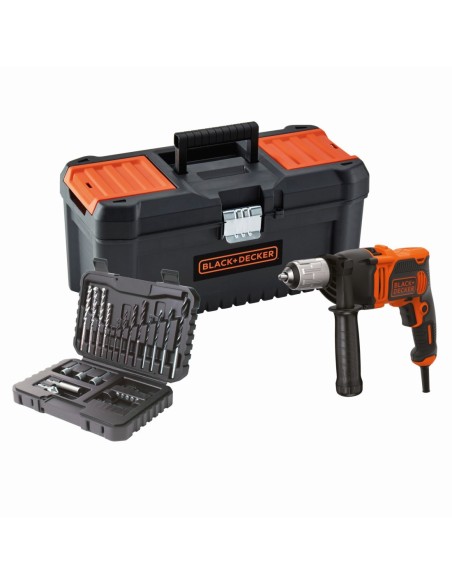 BEH850KA32-QS - Taladro Percutor 850W con set de 32 accesorios y caja de herramientas 16