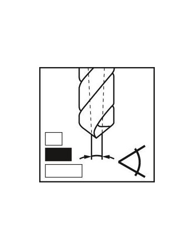 Broca puntear NC DIN1835 HSSCo5 forma B 120grados vástago cilíndrico 20,0mmFORMAT