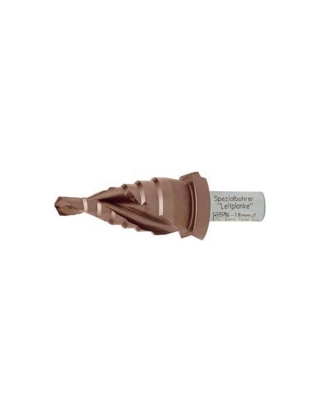 Broca escalonada para vallas de seguridad HSS TiCN 6-18mm EXACT