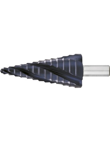 Broca escalon. HSS TiAlN Ranura espiral cuádruple 6-30mm EXACT