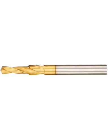 Broca escalonada HSS TiN agujero roscado 90grados M5 GÜHRING