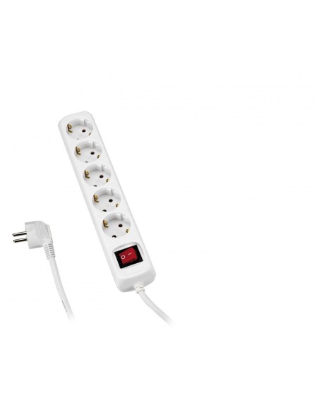 ALYCO 199445 Base múltiple con interruptor 5 enchufes