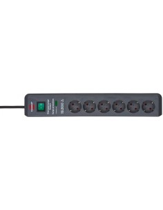 Base de tomas múltiples Secure-Tec con protección contra subidas de tensión 2