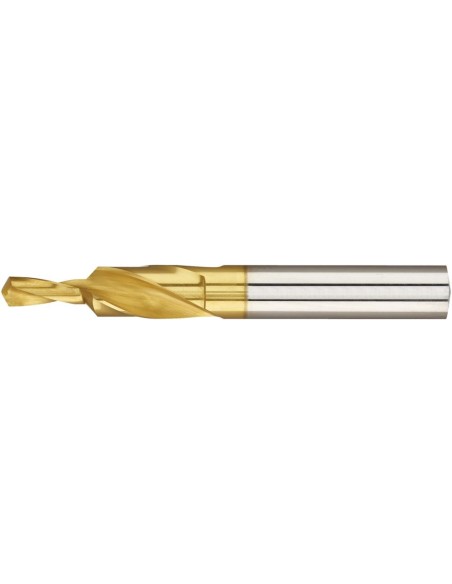 Broca escalonada HSS TiN Agujero pasante 90grados M6 GÜHRING