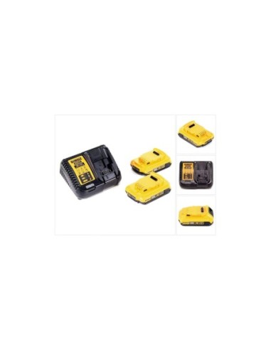 DCB115D2-QW - KIT 2 BATERÍAS CARRIL XR 18V LI-ION 2AH Y CARGADOR XR 10,8V - 14,4V - 18V CARRIL LI-ION
