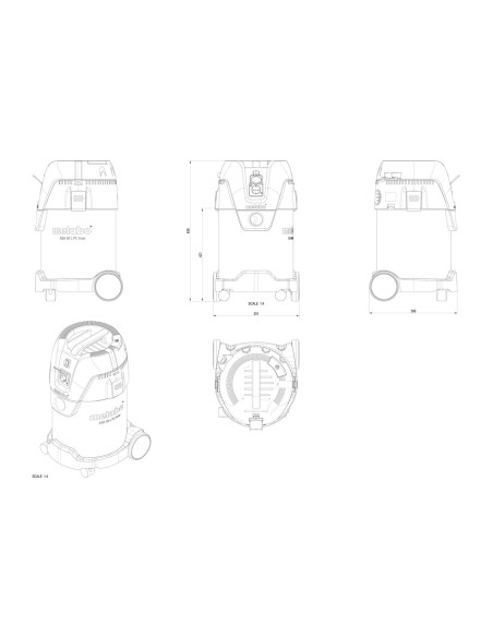 ASPIRADOR 30L METABO 602015000 ASA 30 L PC
