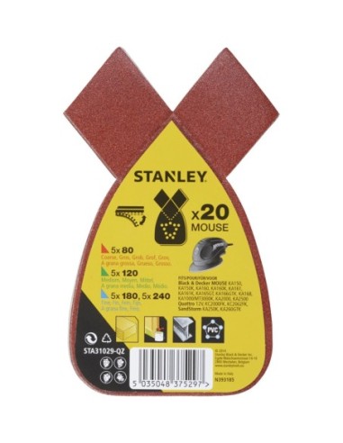 20 hojas de lija para Mouse. Grano Surtido