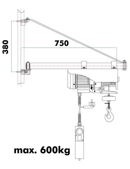 Brazo para ESZ | SA600750 Holzmann