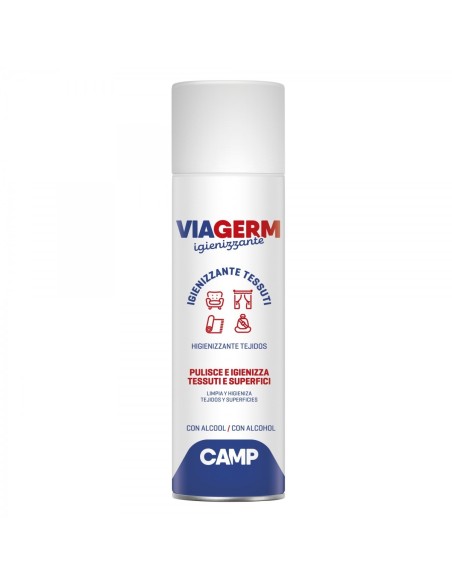 Detergente higienizante con alcohol para tejidos e interior de automóviles Viagerm