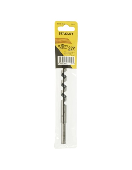 Broca helicoidal de acero al carbono para madera ø 12 x 200mm