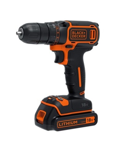 BDCDC18K-QW - Taladro atornillador 18V + cargador 400mA + Maletín + 1 batería