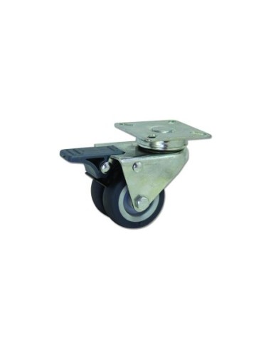 BDPG: Rotantes modelo B - Rueda doble D - Sujeción por pletina P - Giratorios G | 29-234-FD BDPG2 075 PCL2-FD