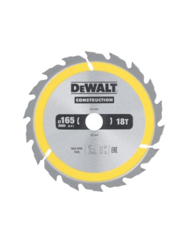DT1933-QZ - Hoja para construcción 165 x 20mm 18T (AC)