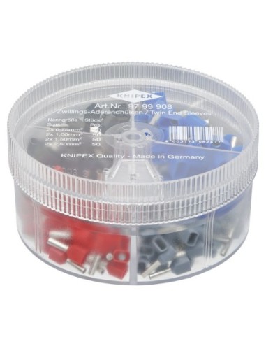 Cajas de surtidos con punteras huecas Twin KNIPEX 97 99 908