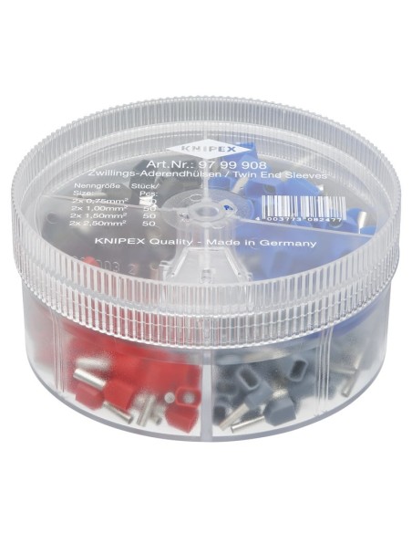 Cajas de surtidos con punteras huecas Twin KNIPEX 97 99 908