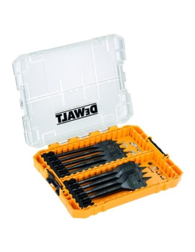 DT70751-QZ Tough Case mediana con 9 Brocas de pala para Madera