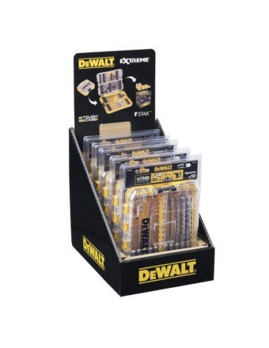 DT70753-QZ Tough Case mediana en blíster con 10 brocas SDS Plus EXTREME 2