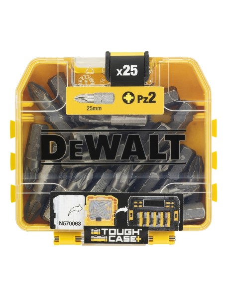 DT71521-QZ - Juego de 25 puntas Pz2 de 25 mm