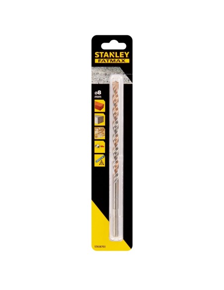 Brocas para piedra con vástago de 3 cara 8x200mm