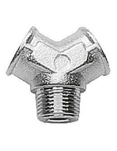 ADAPTADOR PARA AIRE, DERIVACIÓN EN V, 1/4 BSP (M) - 1/4 BSP (H)