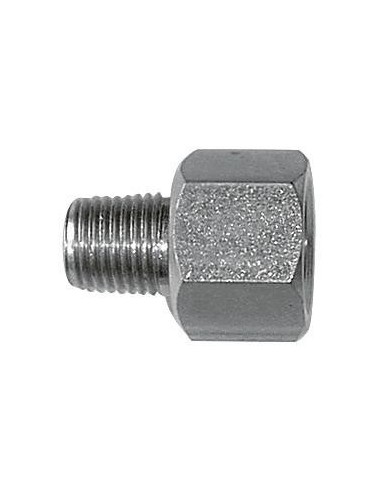 ADAPTADOR PARA AIRE, 1/4 BSP (H) - 3/8 BSPT (M)