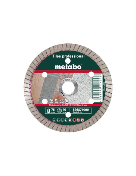 Disco de cortar de diamante, 76x10,0mm, TP, azulejos professional (626874000)