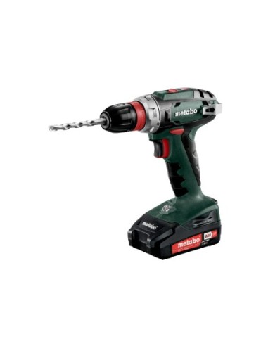 BS 18 Quick Taladradora atornilladora de batería/18V 2x Ion de litio Cargador SC 30 metaBOX 145