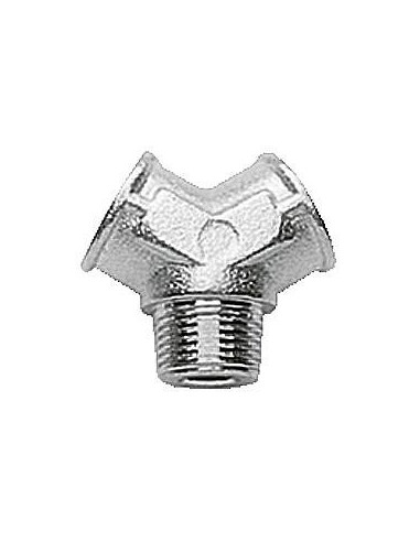 ADAPTADOR PARA AIRE, DERIVACIÓN EN V, 3/8 BSP (M) - 3/8 BSP (H)