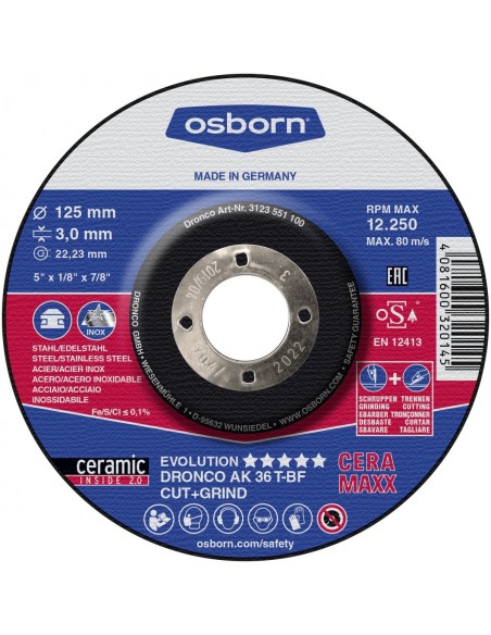 Disco de corte y desbaste AK 36 T Evolution CERAMAXX