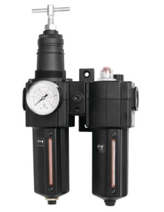 TRATAMIENTO DE AIRE, FILTRO + REGULADOR + LUBRICADOR, 3/4 BSP (HH)