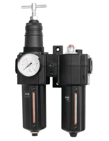 TRATAMIENTO DE AIRE, FILTRO + REGULADOR + LUBRICADOR, 3/4 BSP (HH)