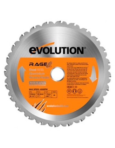 DISCO EVO 210 mm. RAGE 3 S MULTI-MAT 210 mm
