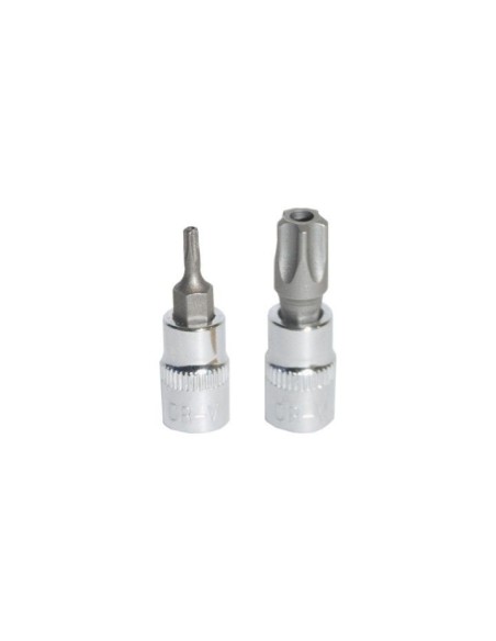 LLAVE DE VASO 1/4 PUNTA TORX TS INV. 5P