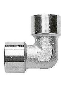 ADAPTADOR PARA AIRE, UNIÓN EN L, CODO 90°, 3/8 BSP (H) - 3/8 BSP (H)