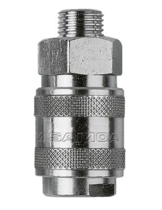 ENCHUFE RÁPIDO ESTÁNDAR PARA AIRE Ø 1/4, MACHO A 1/4 BSP