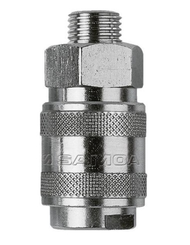 ENCHUFE RÁPIDO ESTÁNDAR PARA AIRE Ø 1/4, MACHO A 1/4 BSP
