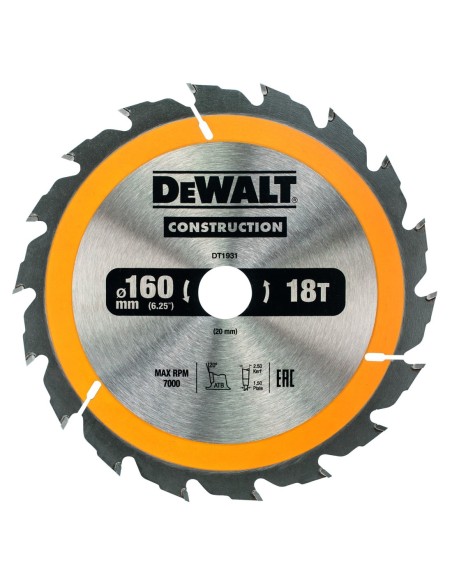 DT1931-QZ - Hoja para construcción 160 x 20mm 18T (AC)