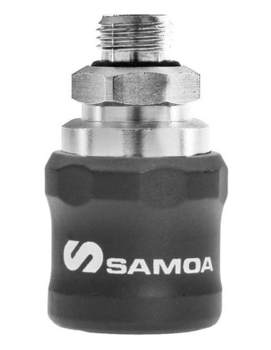 ENCHUFE RÁPIDO DE SEGURIDAD PARA AIRE Ø 1/4, MACHO A 1/4 BSP