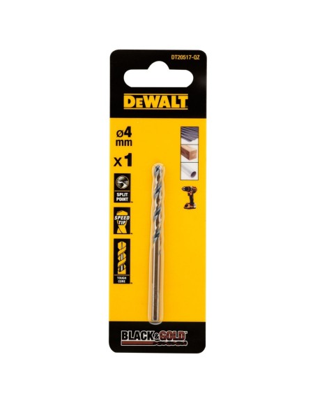 DT20517-QZ - Broca Black&Gold 4mm