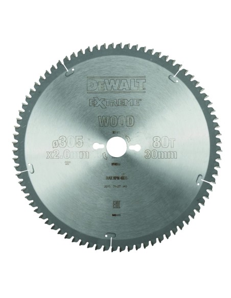 DT4283-QZ - Hoja para sierra circular estacionaria 305x30mm 80D