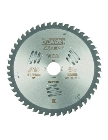 DT4320-QZ - Hoja para sierra circular estacionaria 216x30mm 48D