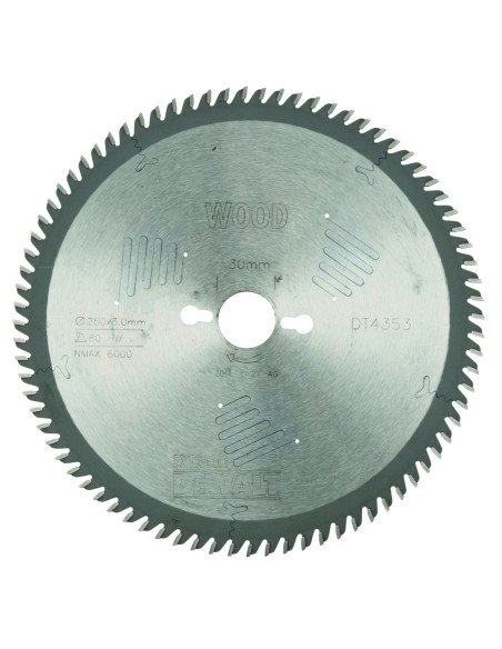 DT4353-QZ - Hoja para sierra circular estacionaria 250x30mm 80D